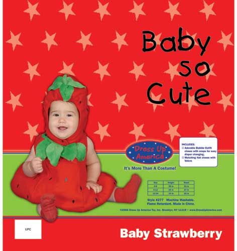 Picture of Dress Up America Baby Strawberry Costume Set 12-24 mo. 277-24M