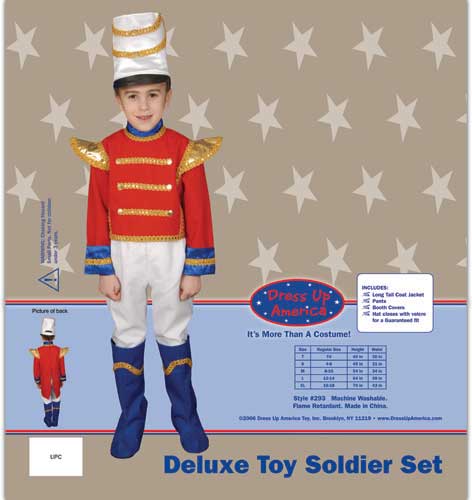 Toy Soldier Set Costume Set Small 4-6