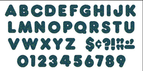 Picture of Trend Enterprises T-508 Ready Letters 2 In Casual Green-Sparkle