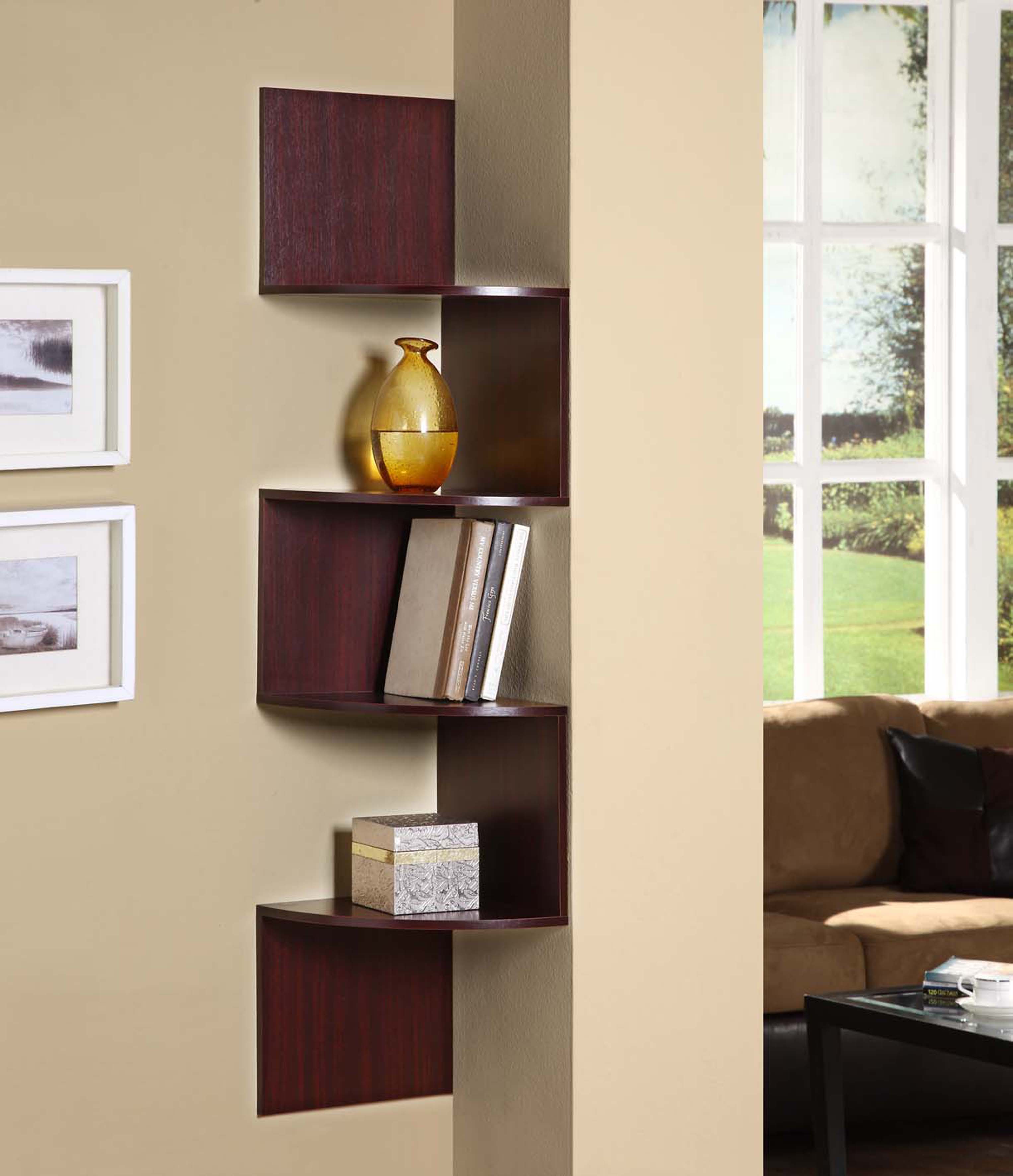 Picture of 4D Concepts 99600 Hanging Corner Storage - Cherry