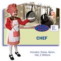Dress Up America Red Gingham Girl Chef Large 12-14 210-L Dress Up America Red Gingham Girl Chef Large 12-14 210-L