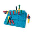 Lauri Lr-2444 Tall-Stacker Pegs & Pegboard-25 Pegs 8 25-Hole Board Lauri Lr-2444 Tall-Stacker Pegs & Pegboard-25 Pegs 8 25-Hole Board