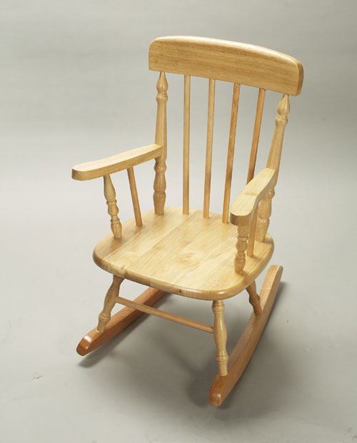 Picture of Giftmark 1410N Child s Spindle Rocking Chair Natural