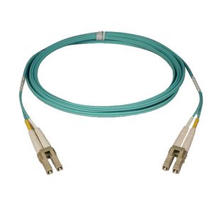 Fiber Optic Duplex Patch Cable 6.56ft 2 x LC 2 x LC Fiber Optic Duplex Cable Multimode Aqua Blue