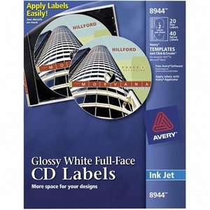 Picture of Avery Dennison Full Face CD Labels Matte CD-DVD Label 8960
