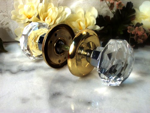 Picture of IWDSC 0170-HO11C Solid Crystal Door Knobs - Clear