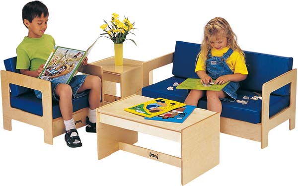 Jonti-Craft 0381TK Thriftykydz Blue Living Room Set - 4 Piece