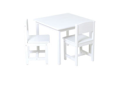 21201 Aspen Table & 2 Chairs - White -  Kidkraft