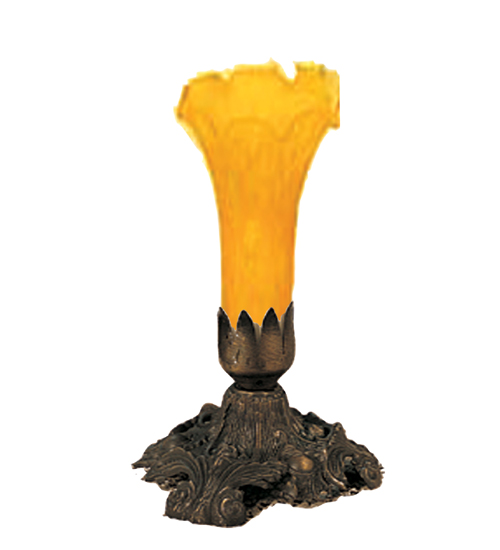 Picture of Meyda  11244 8&quot; Lily Accent Light with Amber Shade