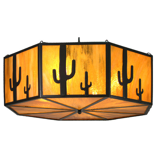 11849 31 Inch W Cactus Octagon Semi Flush