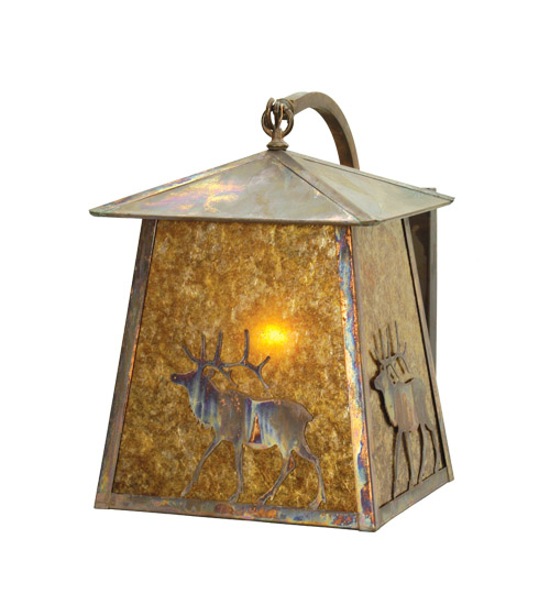 16761 14 Inch W Stillwater Right Elk Wall Sconce