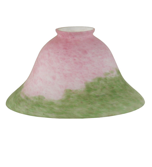 Picture of Meyda  10748 7.5 Inch W Pink/Green Pate-De-Verre Bell Shade