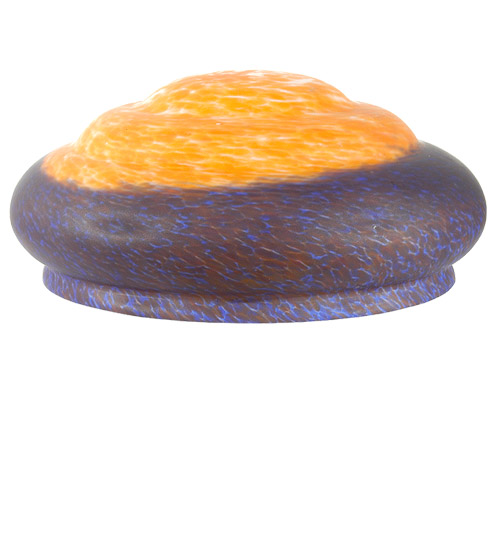 Picture of Meyda  12201 14 Inch W X 6 Inch H Orange/Blue Pate-De-Verre 3 Tier Shade