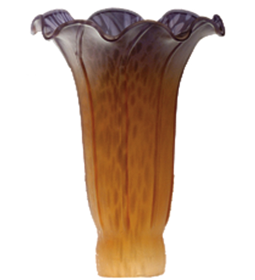 Picture of Meyda  10168 3.5 Inch W X 5 Inch H Amber/Purple Lily Shade