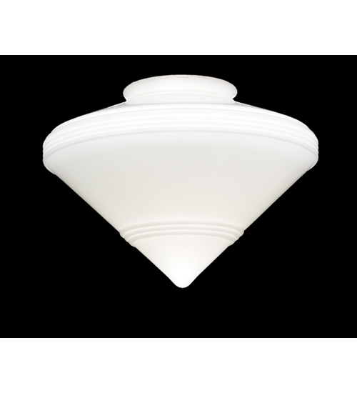 14 Inch W Deco Cone Shade/6 Inch Fitter