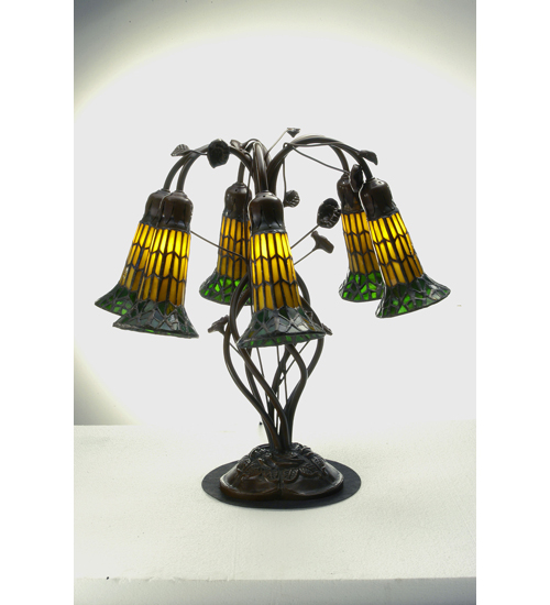 102415 19 Inch H 6 Light Lily Table Lamp