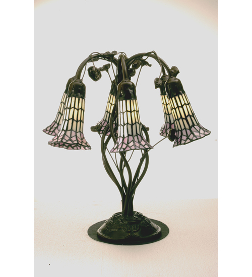 102416 19 Inch H 6 Light Lily Table Lamp