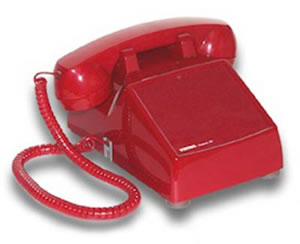 Picture of Viking Electronics VK-K-1500P-D RED No Dial Desk Phone