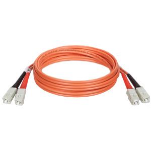 Picture of Tripp Lite Fiber Optic Multimode Duplex Patch Cable 22.97ft 2 x SC  2 x SC Duplex Cable Multimode Orange N306-07M