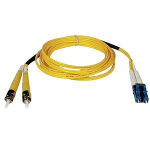 Picture of Tripp Lite N368-30M Fiber Optic Duplex Patch Cable 100ft 2 x LC Fiber Optic Duplex Cable Single-mode Yellow