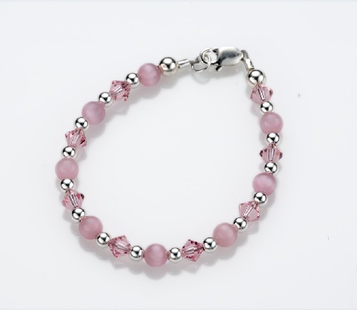 Picture of My Little Jewel  A8XS Pretty In Pink Bracelet - X-Small - 0-3 Months - 4 Inches