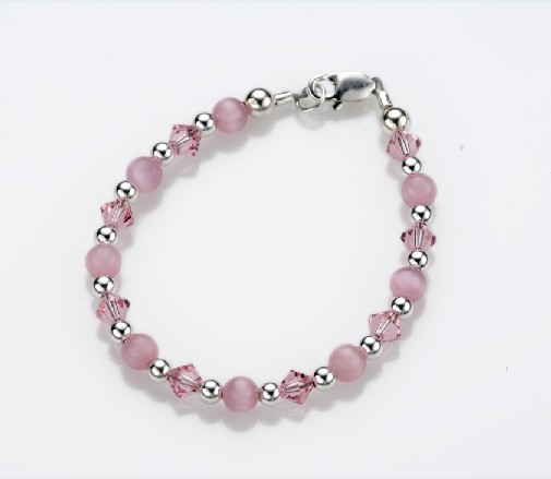 Picture of My Little Jewel  A8XL Pretty In Pink Bracelet - X-Large - 5-8 Years - 6 Inches