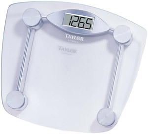 Picture of TAYLOR 7506 Chrome & Glass Lithium Digital Scale