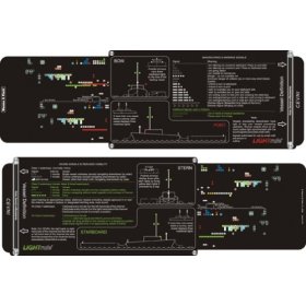 Weems & Plath  Marine Navigation LIGHTrule Lights  Shapes and Maneuvering Signals Key