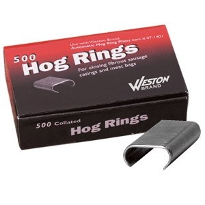 Picture of Weston 47-1452 Heavy Duty Hog Ring - Silver (500 pcs.)