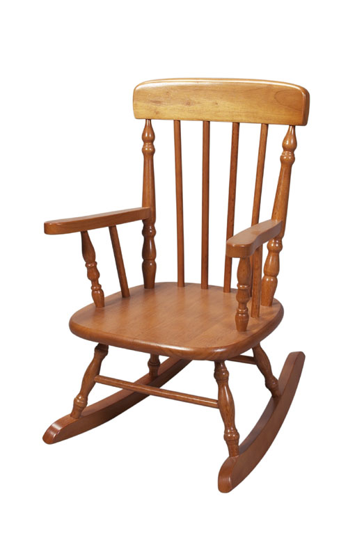 Picture of Giftmark 1410H Child&amp;apos;s Spindle Rocking Chair Honey