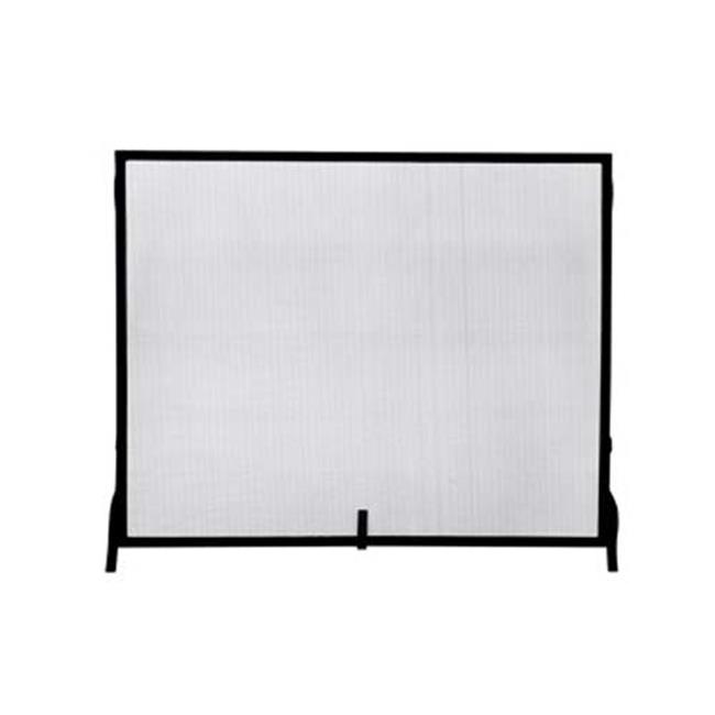 Uniflame S-1028 SINGLE PANEL BLACK WROUGHT IRON SPARKGUARD - LARGE