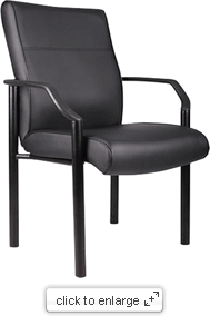 Picture of Boss B689 26&quot;W Mid Back LeatherPlus Guest Chair