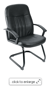 Picture of Boss B8109 Mid Back Leather Side Chair