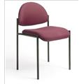 Boss B9505-BY Contemporary Armless Fabric Stackable Chair - Burgandy Boss B9505-BY Contemporary Armless Fabric Stackable Chair - Burgandy