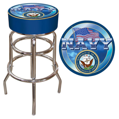 Poker USN-1000 US Navy Padded Bar Stool