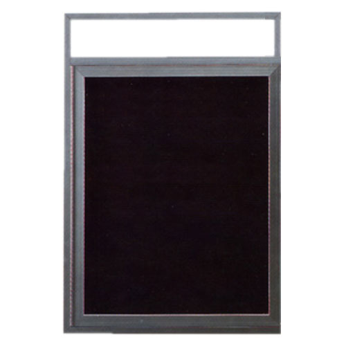 Picture of Aarco ADC2418H 24 x 18 Inch Enclosed Aluminum Directory Cabinet with Header
