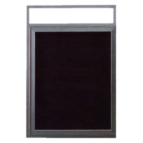Picture of Aarco ADC3624H 36 x 24 Inch Enclosed Aluminum Directory Cabinet with Header
