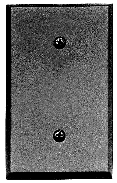 Acorn AWJBP 4-1/2" x 2-3/4" Blank Switchplate - Black Iron -  Acorn Manufacturing Co