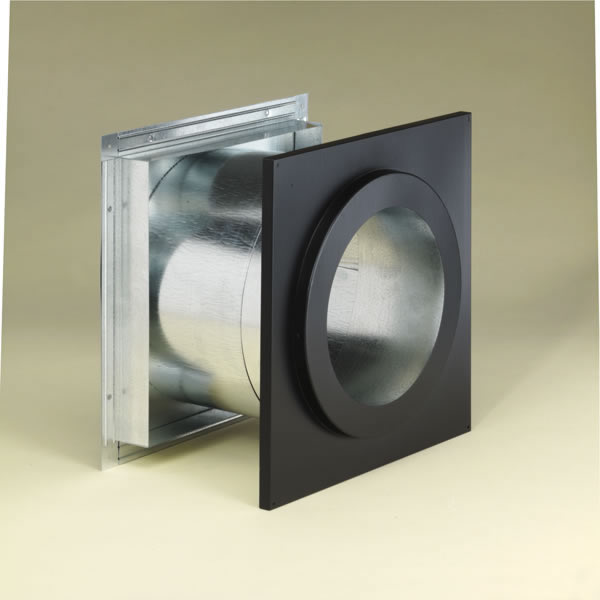 M & G Duravent 6DT-WT 6 Inch  Dura Vent Duratech Wall Thimble  Galvanized Painted Black  Finishing Collar Needed  Not Included