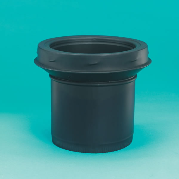 Picture of Selkirk Corporation JSC6ASE 6 Inch  Model DSP Double-Wall Stovepipe Adaptor Stovepipe To Chimney  Stainless Steel Painted Black