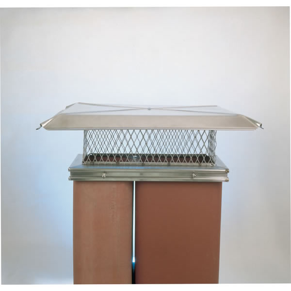 Picture of Homesaver 13115 9 Inch x 22 Inch Homesaver Stainless Steel Single-flue Chiminey Cap 304-alloy