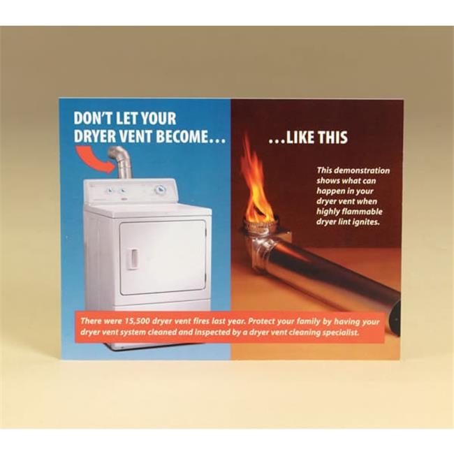 Chimney 99203 Dryer Vent Cleaning Sales Postcard Pack of 100