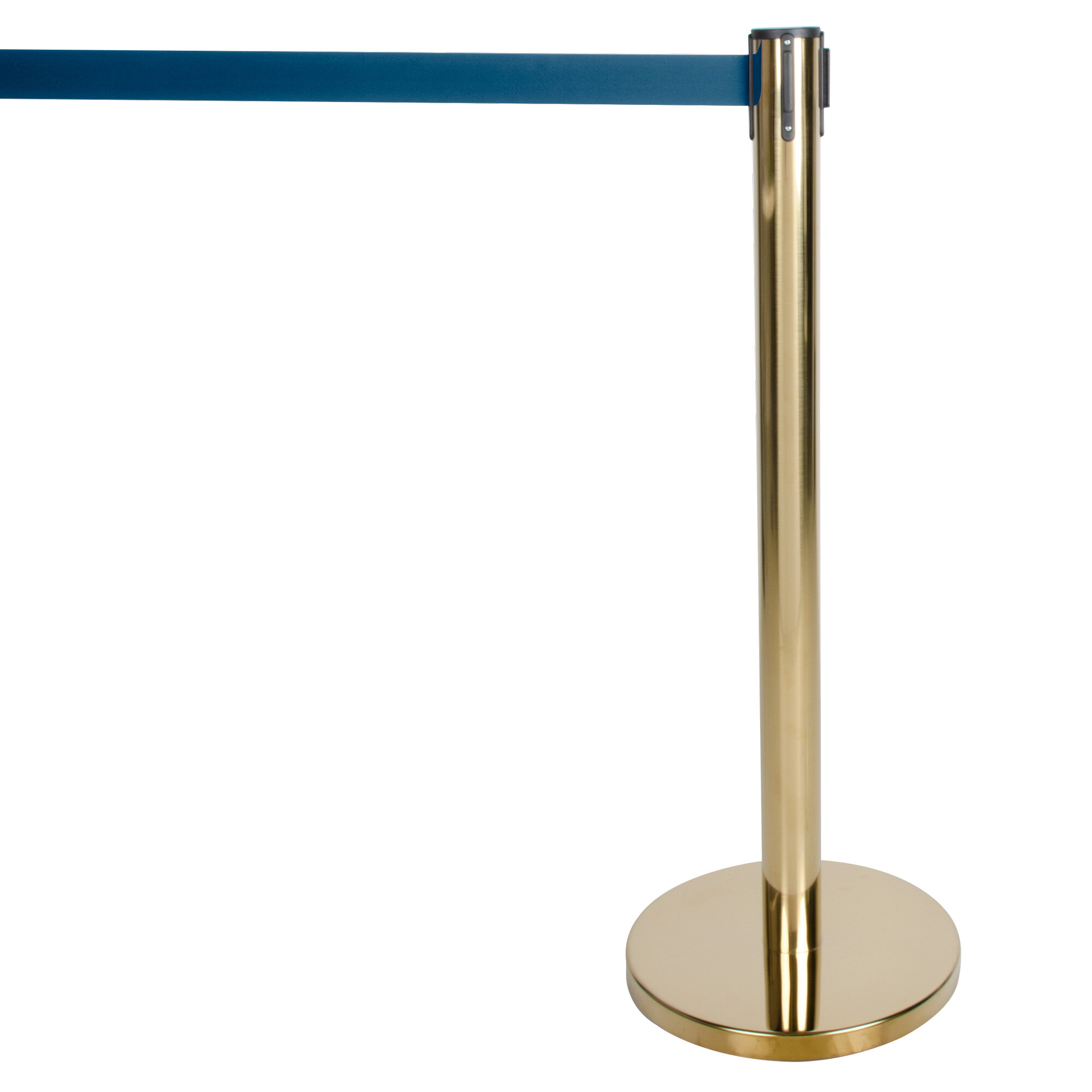 Picture of Aarco HB-7  Form-a-line Retractable Belt Stanchion Brass