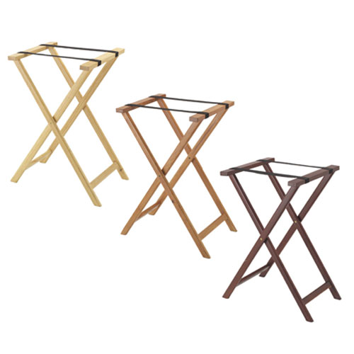 Picture of Aarco TS-1  Folding Wood Tray Stand - Light