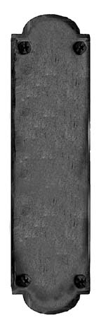 Picture of Acorn IMCBP 15-3/4&quot; Iron Art Hand Forged Iron Push Plate - Black