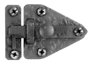 Picture of Acorn RL1BP 2-13/16&quot; Arrowhead Cabinet Latch - Black Iron