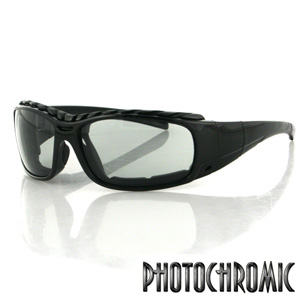 Zan Headgear BGUN001 Gunner Convertible Black Frame Photochromic