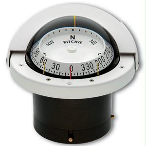 Picture of Ritchie Compass FNW-203 4-1/2&quot; Combidamp Dial Navigator Compass - White