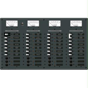 Blue Sea  AC Main +8 Positions / DC Main +29 Positions Toggle Circuit Breaker Panel - White Switches