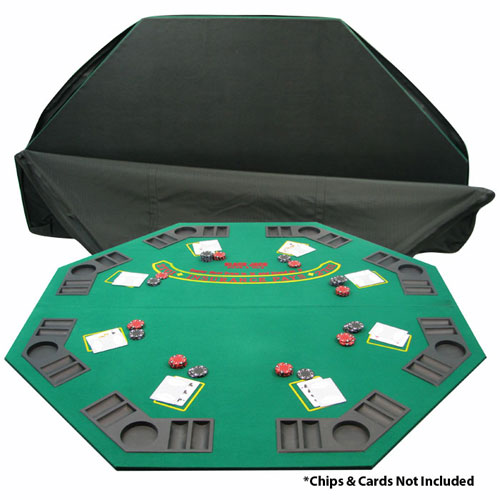 Picture of Solid Wood 2 Fold Poker/Blackjack Tabletop - Single sided